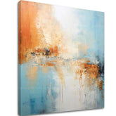 Slike z naslovom Peach Fuzz Morning Awakening 100x100 cm