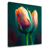 Oblikovanje dekoracije na platnu Dih pomladi na steni | različne dimenzije