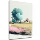 Pokrajina na platnu Pastelna ustvarjalnost v naravi | različne dimenzije