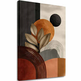 Slika na platnu Beige-brown Shapes - Geometric Motif - slika 2