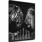 Slika na platnu Lev in tiger - Šahovska strategija - slika 2