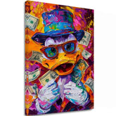 Slika MONEY DUCK | Italijansko platno