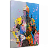 Slika GRAFFITI KNIGHT | Italijansko platno - slika 2