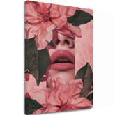 Slika FLORAL LIPS | Italijansko platno - slika 2