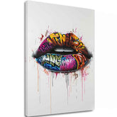 Slika GRAFFITI LIPS | Italijansko platno - slika 2