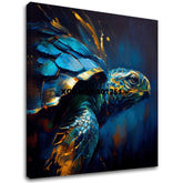 Dekorativna slika na platnu - PREMIUM ART - Green Turtle Odyssey - slika 2