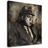 Slika AL CAPONE - Dim in moč | dokončano z roko umetnika - slika 2