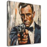 Slika JAMES BOND - Nevarna eleganca | dokončano z roko umetnika - slika 2