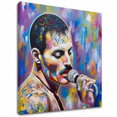 Slika FREDDIE MERCURY - Legenda v središču pozornosti | dokončano z roko umetnika - slika 2