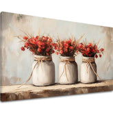 Rustikalna lepota v porcelanu | 100 % originalno poslikano z akrilom