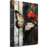 Slikanje metuljev Presenečenje - 100-odstotno originalno akrilno poslikano - slika 2