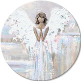 Okrogle slike z akrilom Dotik nežnosti | različne dimenzije