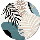 Okrogle slike z akrilom Dotik džungle | različne dimenzije