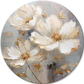 Okrogle slike z akrilom Rože v plesnih oblekah | različne dimenzije