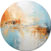 Okrogle slike z akrilom Abstraktno jutro | različne dimenzije