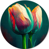 Okrogle slike z akrilom Poročna zaobljuba | različne dimenzije