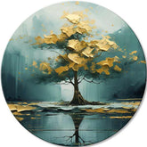Okrogle slike z akrilom Zgodba o izgubljenem jezeru | različne dimenzije
