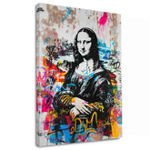 Slika GRAFFITI MONA na platnu | dokončano z roko umetnika - slika 2