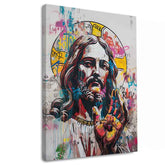 Slika POP WARRIOR na platnu | Podrobnosti akrila