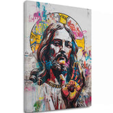 Slika POP WARRIOR na platnu | Poslikana struktura