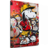 Slika COOL SNOOPY na platnu | dokončano z roko umetnika - slika 2
