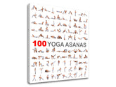 Motivacijska stenska slika 100 joga asan - slika 5