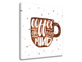 Stenska umetnost z besedilom Coffee on my mind - slika 3