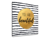 Stenska umetnost z besedilom You are beautiful - slika 3
