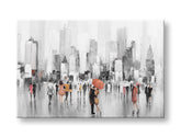 Ročno poslikana slika na steno LJUDJE 120x80 cm – 3D perspektiva platna na lesenem okvirju | 100 % original | akril na platnu ARTMIE | Papilora.sk