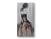 Poslikana stenska slika Ženska 1 del 50x100 cm