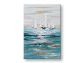 Poslikana stenska slika ČOLNI 1 del CWFBC043 - 90x60 cm