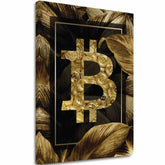 Slika na platnu Golden BITCOIN - Modern Cryptomotive - slika 2
