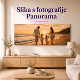 Panoramska foto slika na platnu – personalizirana stenska slika iz vaše fotografije
