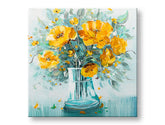 Slikana stenska slika CVETJE V VAZI 1 del CWF1857WE1 - 70x70 cm