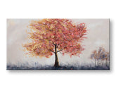 Ročno poslikana slika za steno DREVESA 100x50 cm – 3D perspektiva platna na lesenem okvirju | 100 % original | akril na platnu ARTMIE | Papilora.sk