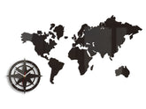 Stenske ure WORLD MAP WENGE