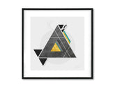 Stenski plakat Instant Abstraction / Dan Johannson