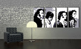 Ročno poslikano slikarstvo POP Art Beatles 4 kosi bea5