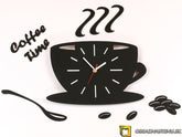 Moderna stenska ura White Satin Cup - slika 3