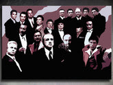 Ročno poslikana slika POP Art Mafijska družina 1 kos družina2