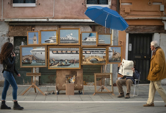 Banksy odhalený pri obraze v Benátkach | Papilora.sk