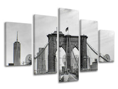 5-delna stenska poslikava MESTO / NEW YORK