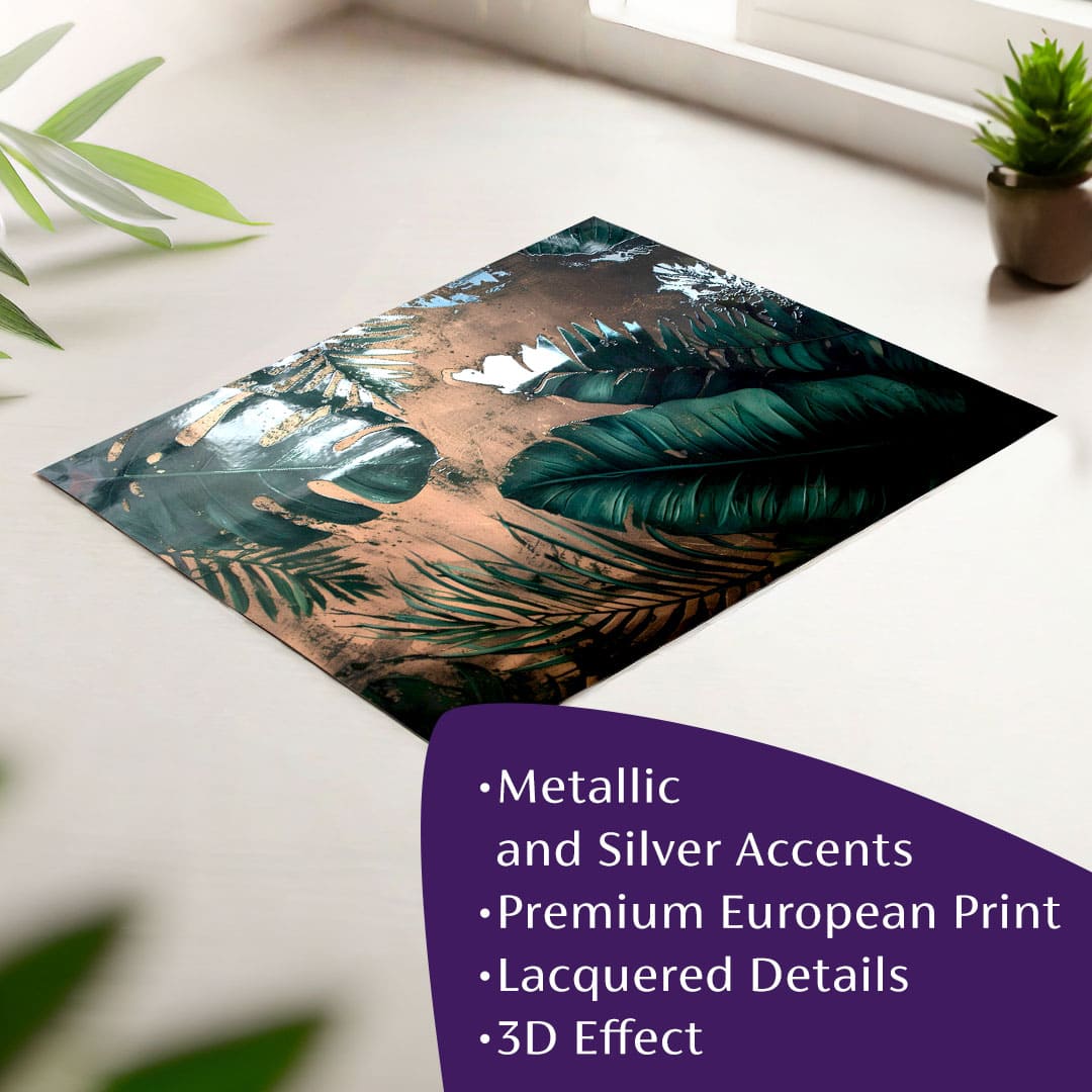 Stenski plakat z učinkom EXTRA - Polnočna džungla | različne dimenzije