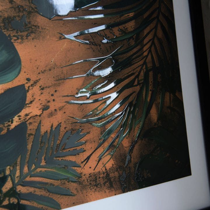 Stenski plakat z učinkom EXTRA - Polnočna džungla | različne dimenzije