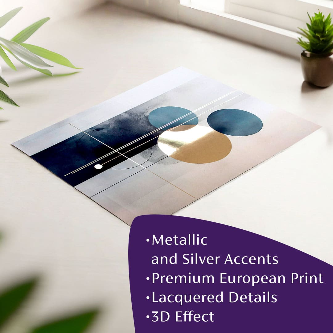 Stenski plakat z EXTRA učinkom - Skandinavske oblike | različne dimenzije