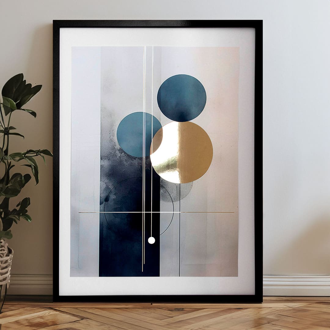 Stenski plakat z EXTRA učinkom - Skandinavske oblike | različne dimenzije