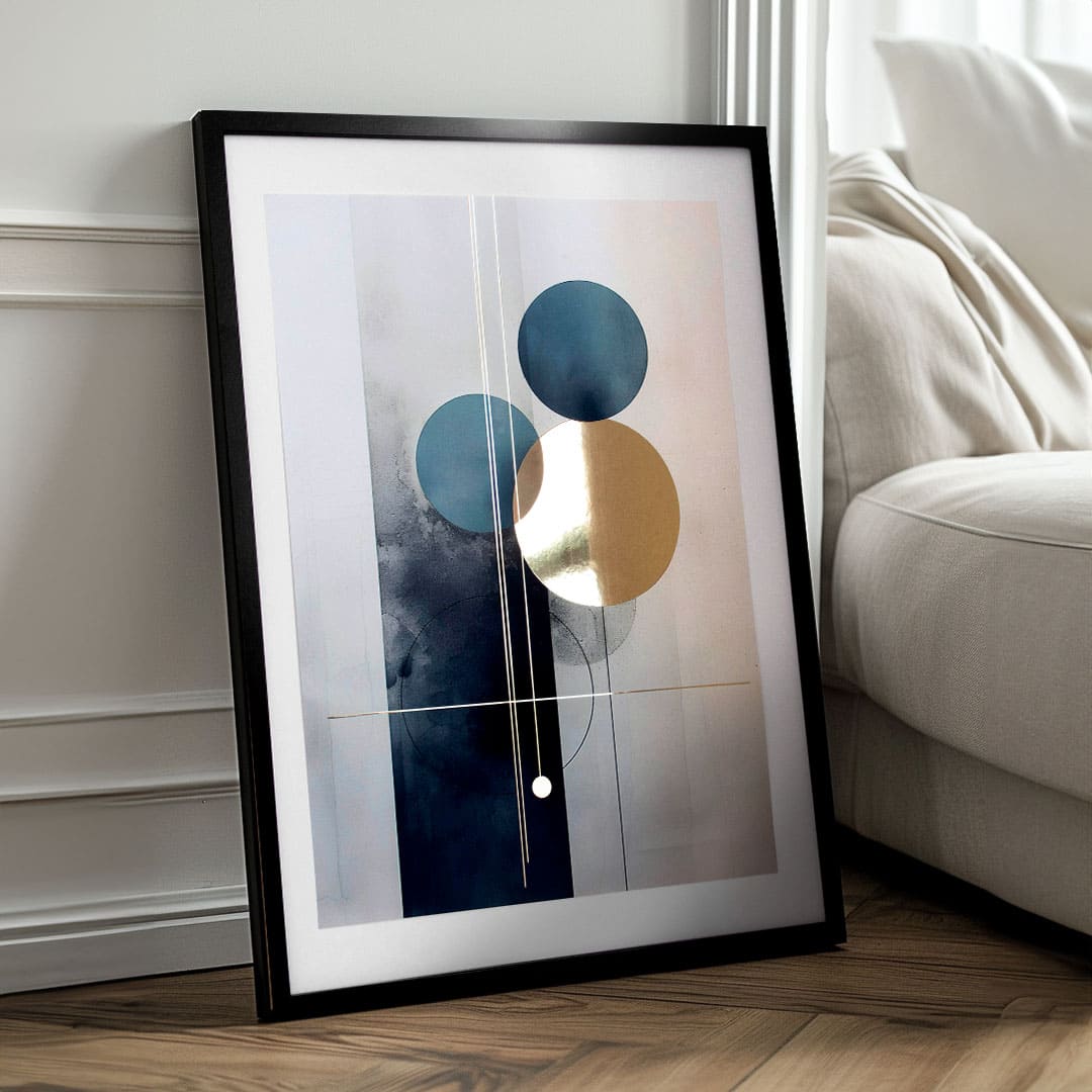 Stenski plakat z EXTRA učinkom - Skandinavske oblike | različne dimenzije