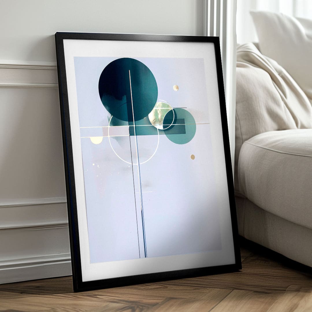 Stenski plakat z EXTRA učinkom - Golden Balance | različne dimenzije