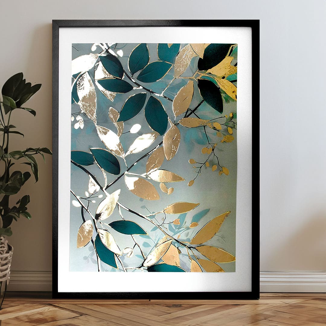 Stenski plakat z EXTRA učinkom - Nordijska flora | različne dimenzije