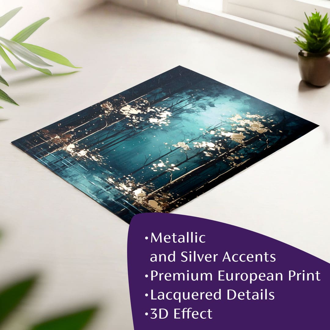 Stenski plakat z EXTRA učinkom - Mystic Trees | različne dimenzije